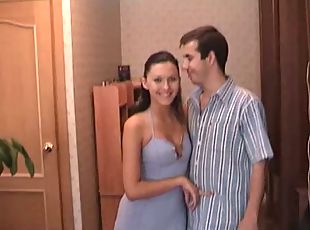 Russian brother and stepsister look at porn