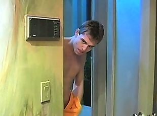 Tyler joins Brent in the shower and gets right down to his
